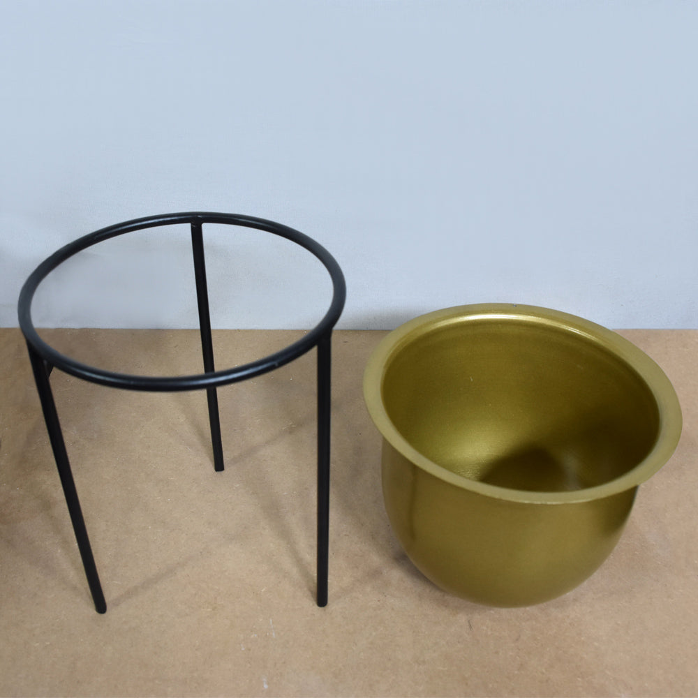 Tamsin Gold Pot Planter