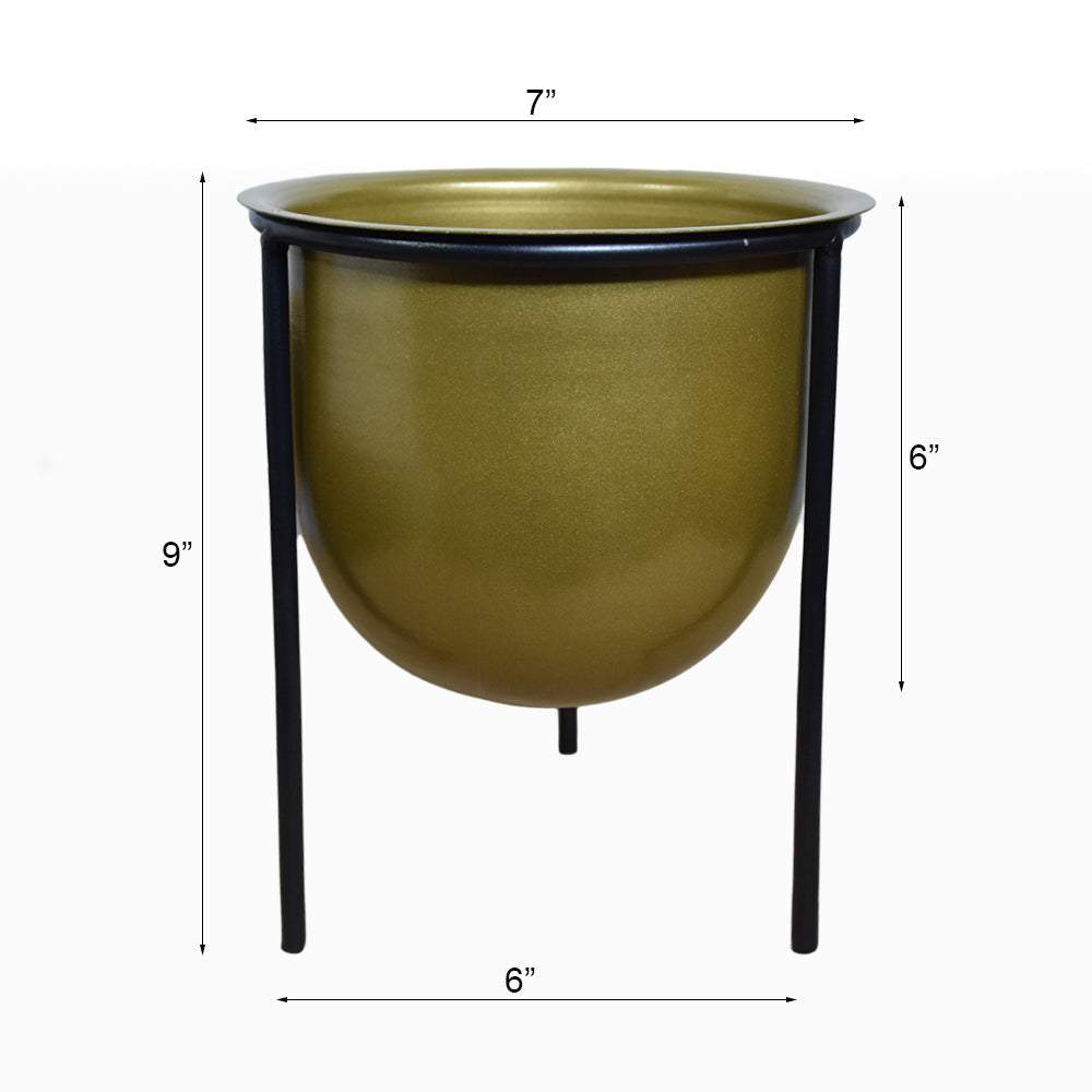 Tamsin Gold Pot Planter