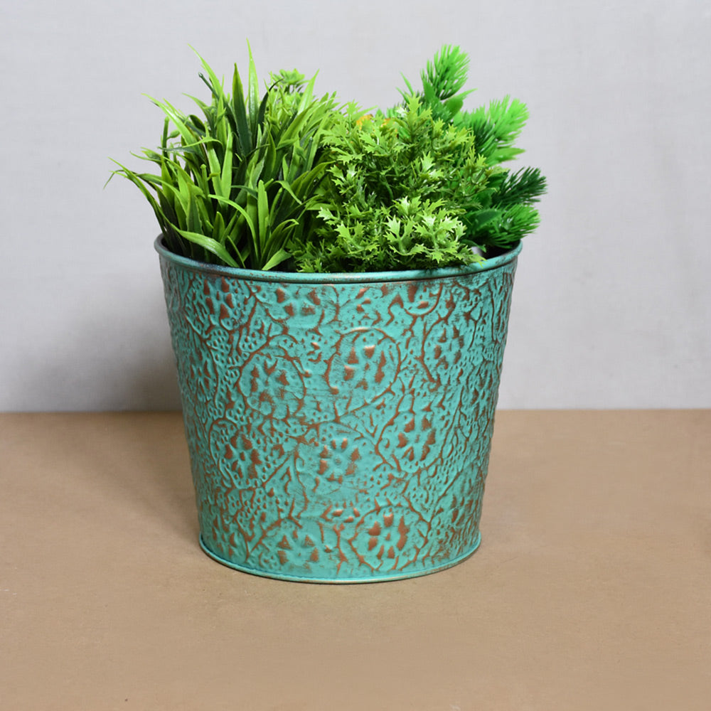 glazed indoor plant pots Kaelin Green Pot Planter