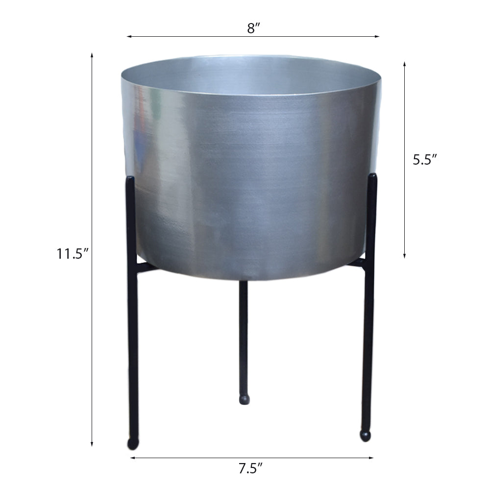Verdura Silver Iron Pot Planters