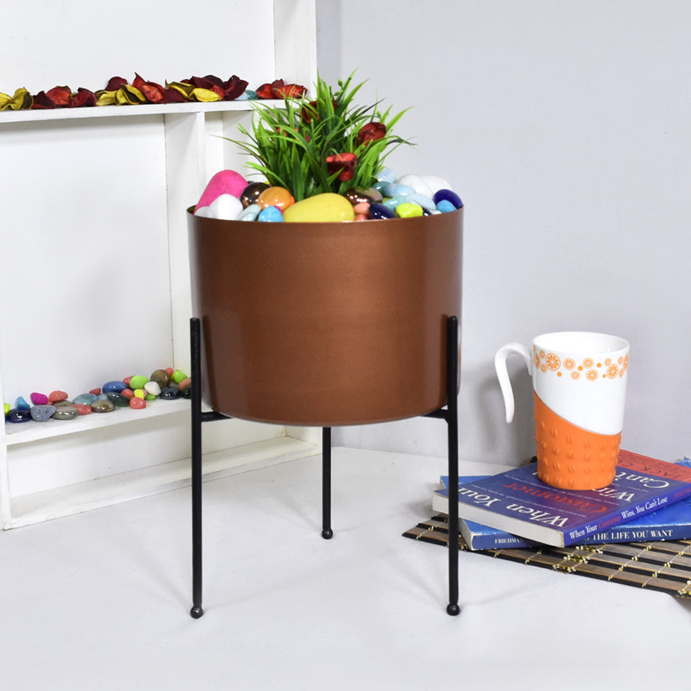 Verdura Bronze Iron Pot Planters