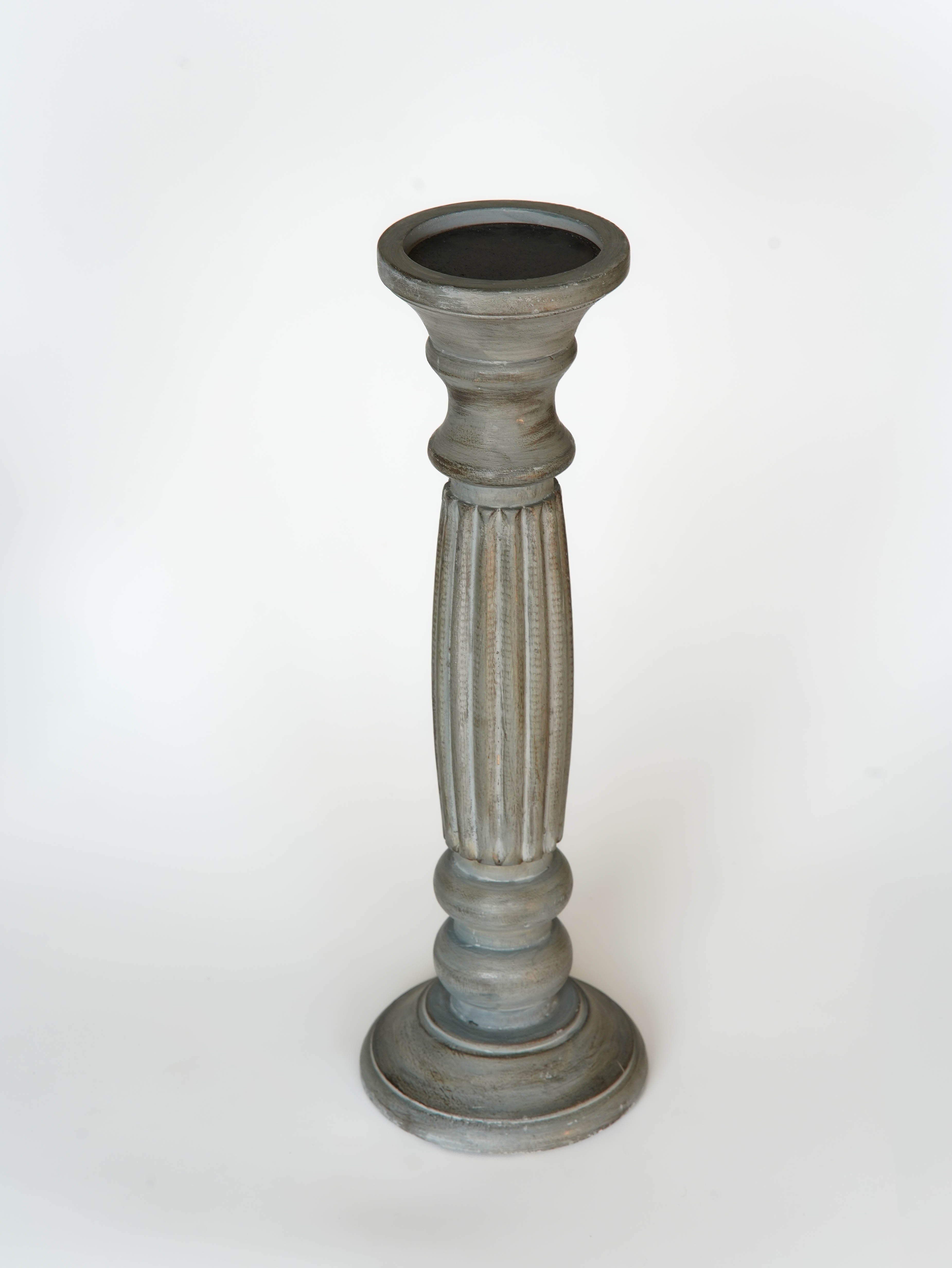 Ionic Pillar Candle Holder - Antique Dusk