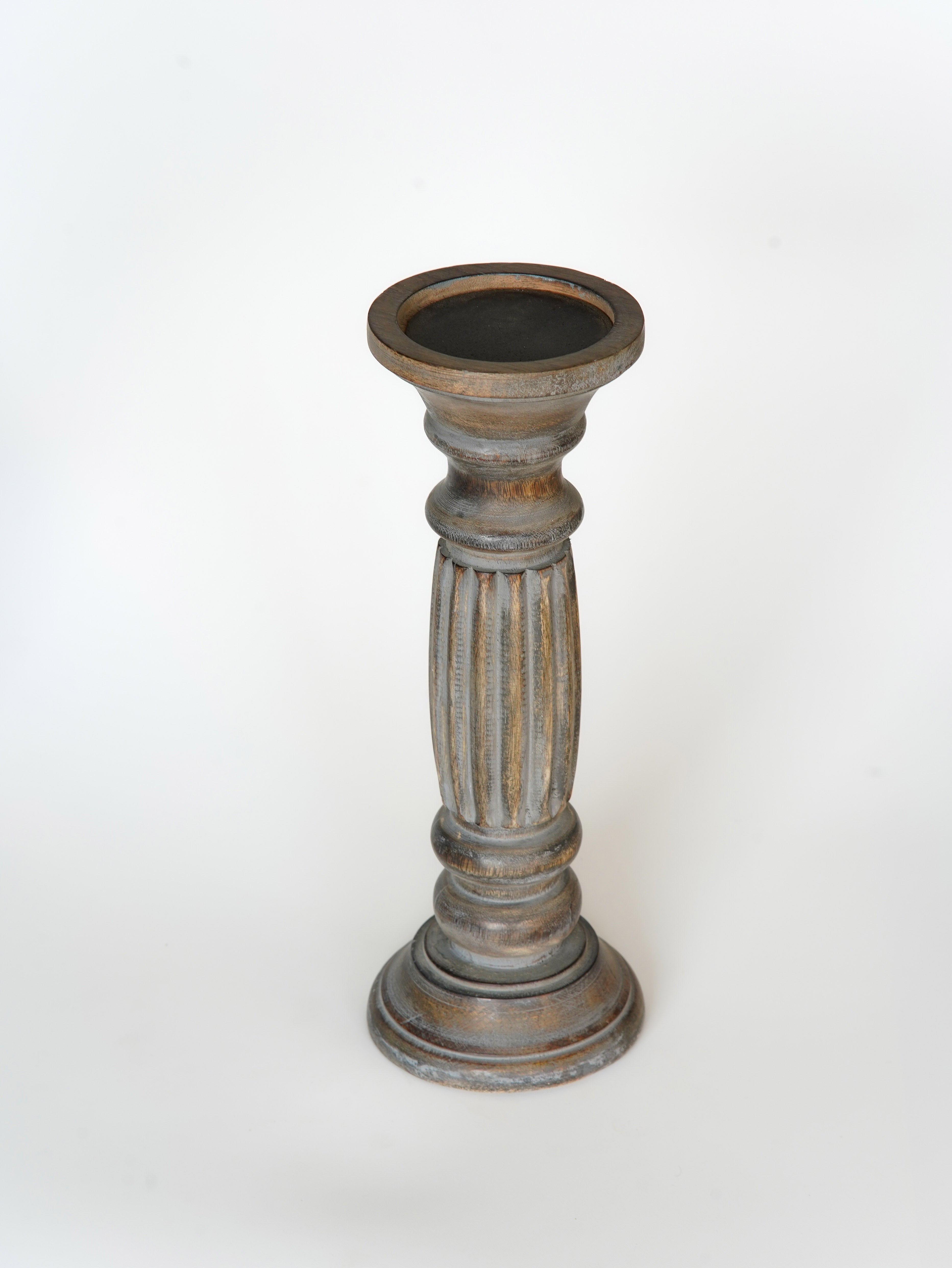 Ionic Pillar Candle Holder - Antique Dusk