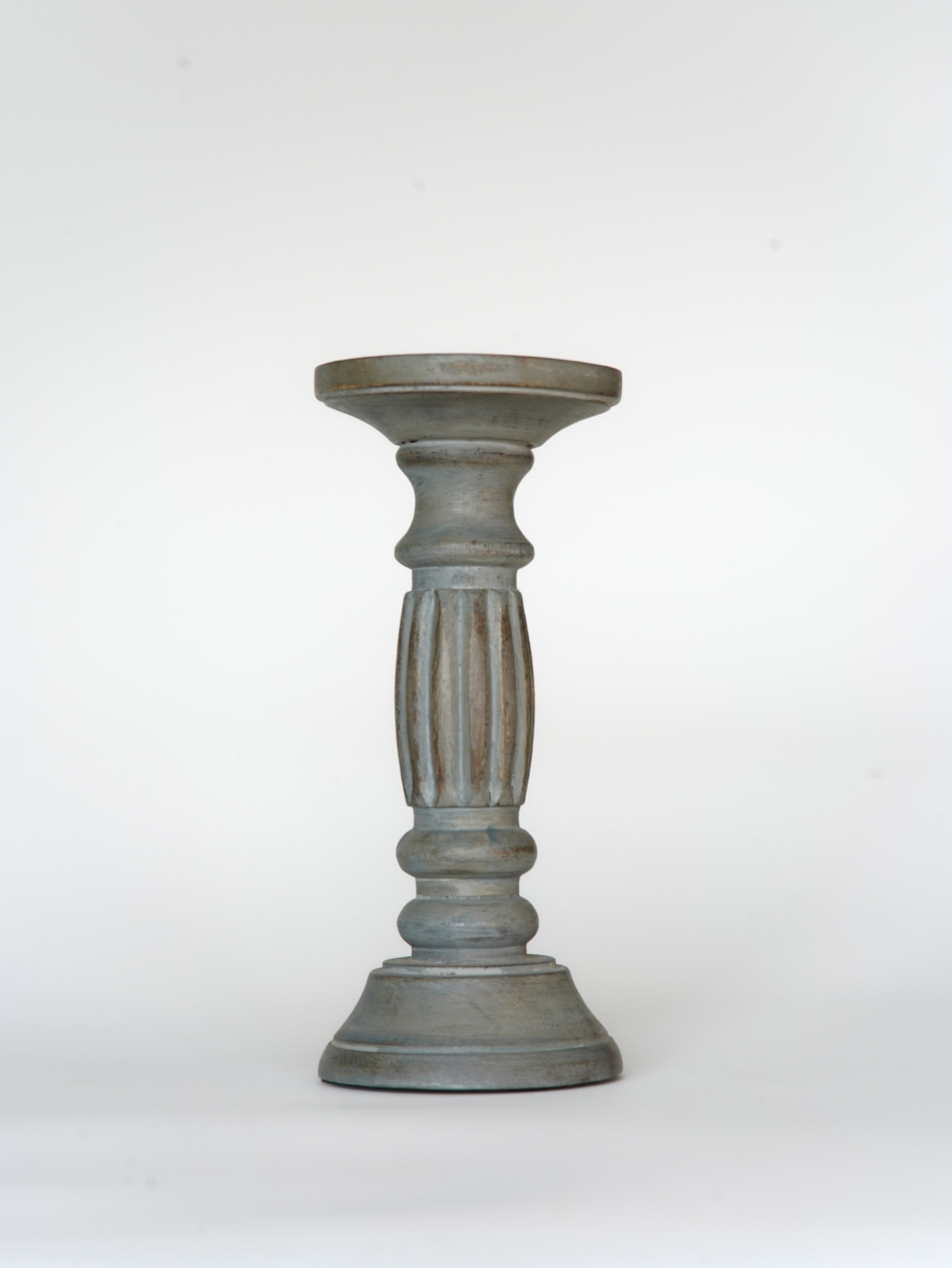 Ionic Pillar Candle Holder - Antique Dusk