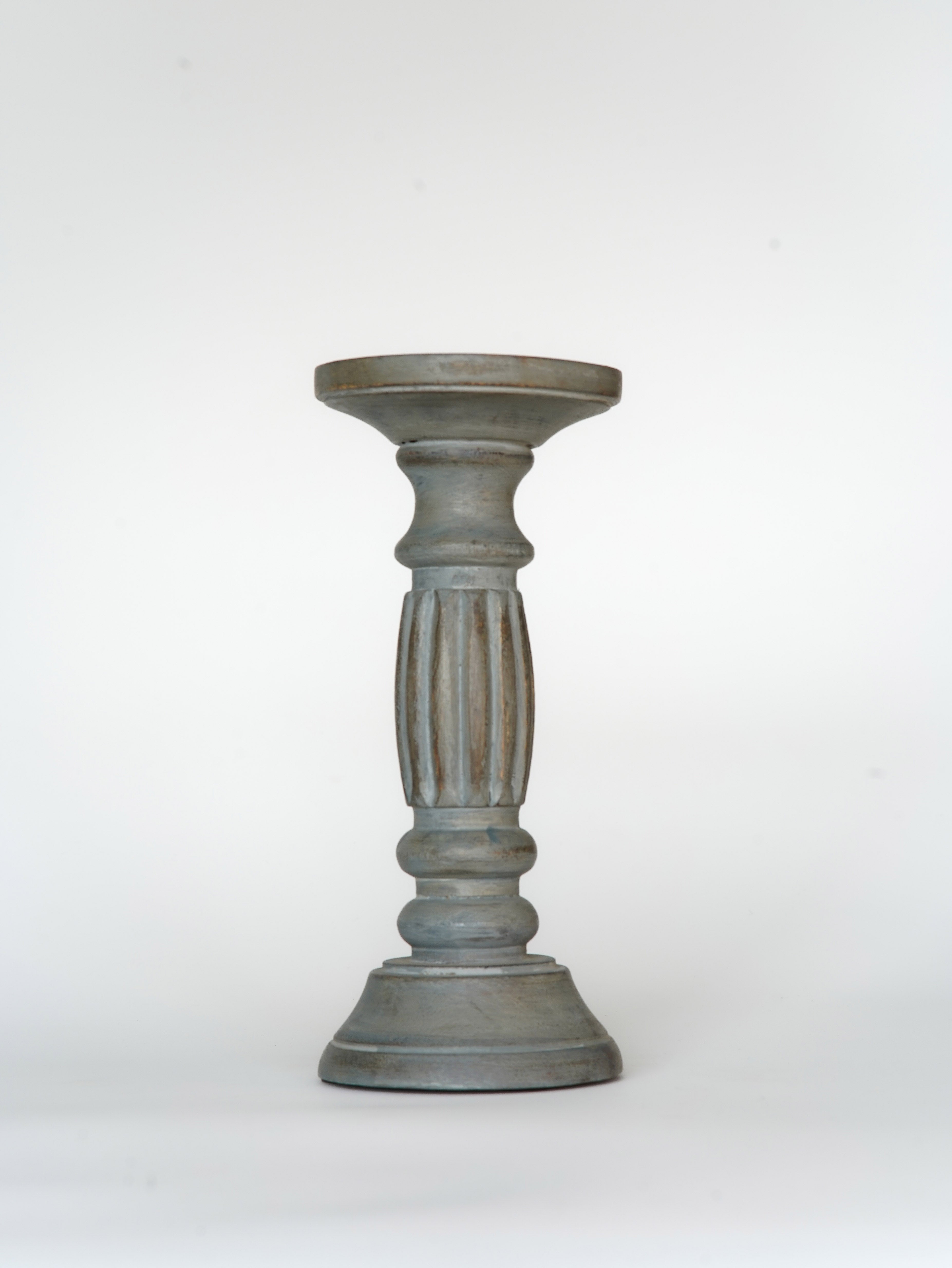 Ionic Pillar Candle Holder - Antique Dusk