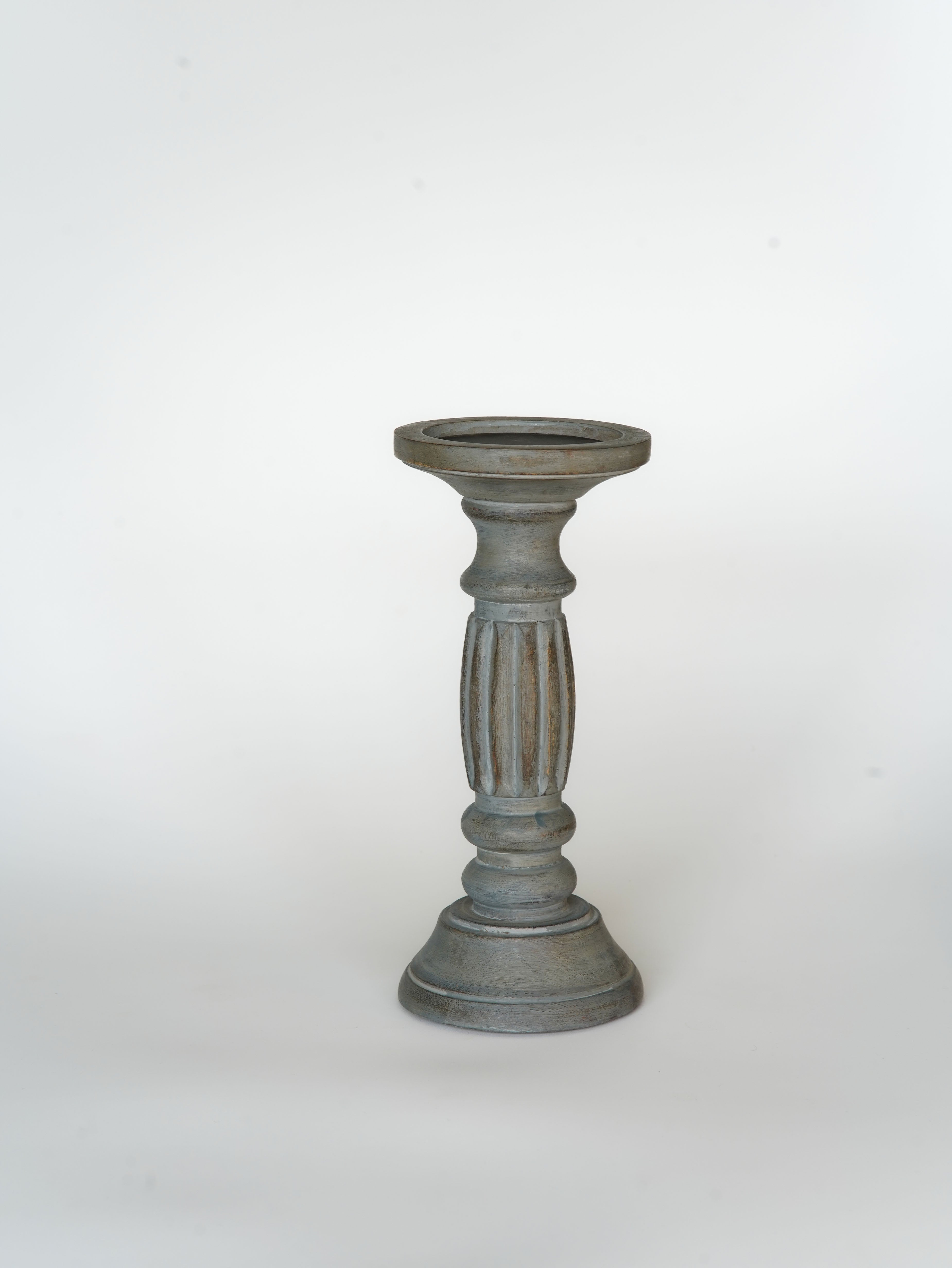 Ionic Pillar Candle Holder - Antique Dusk