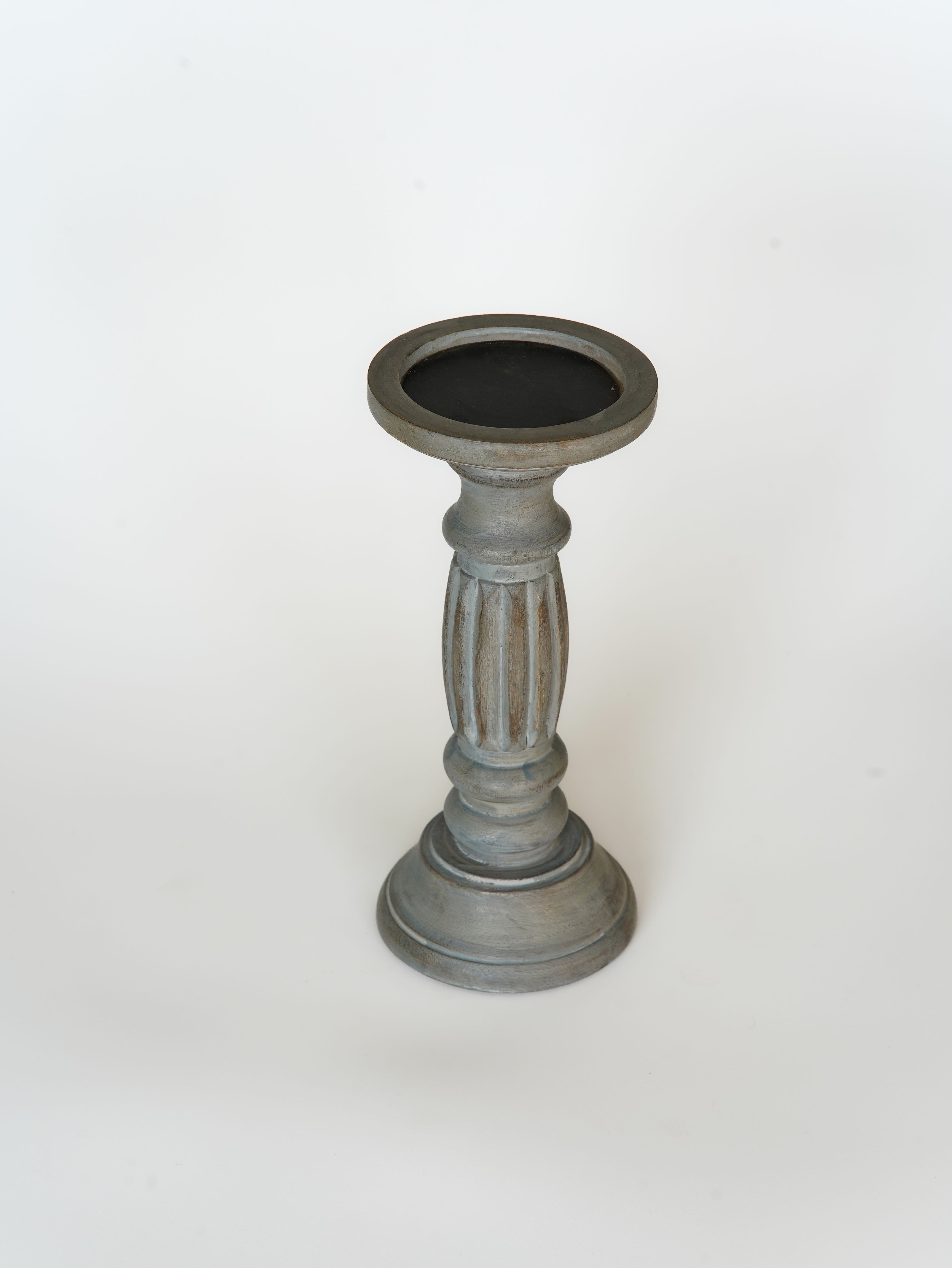 Ionic Pillar Candle Holder - Antique Dusk