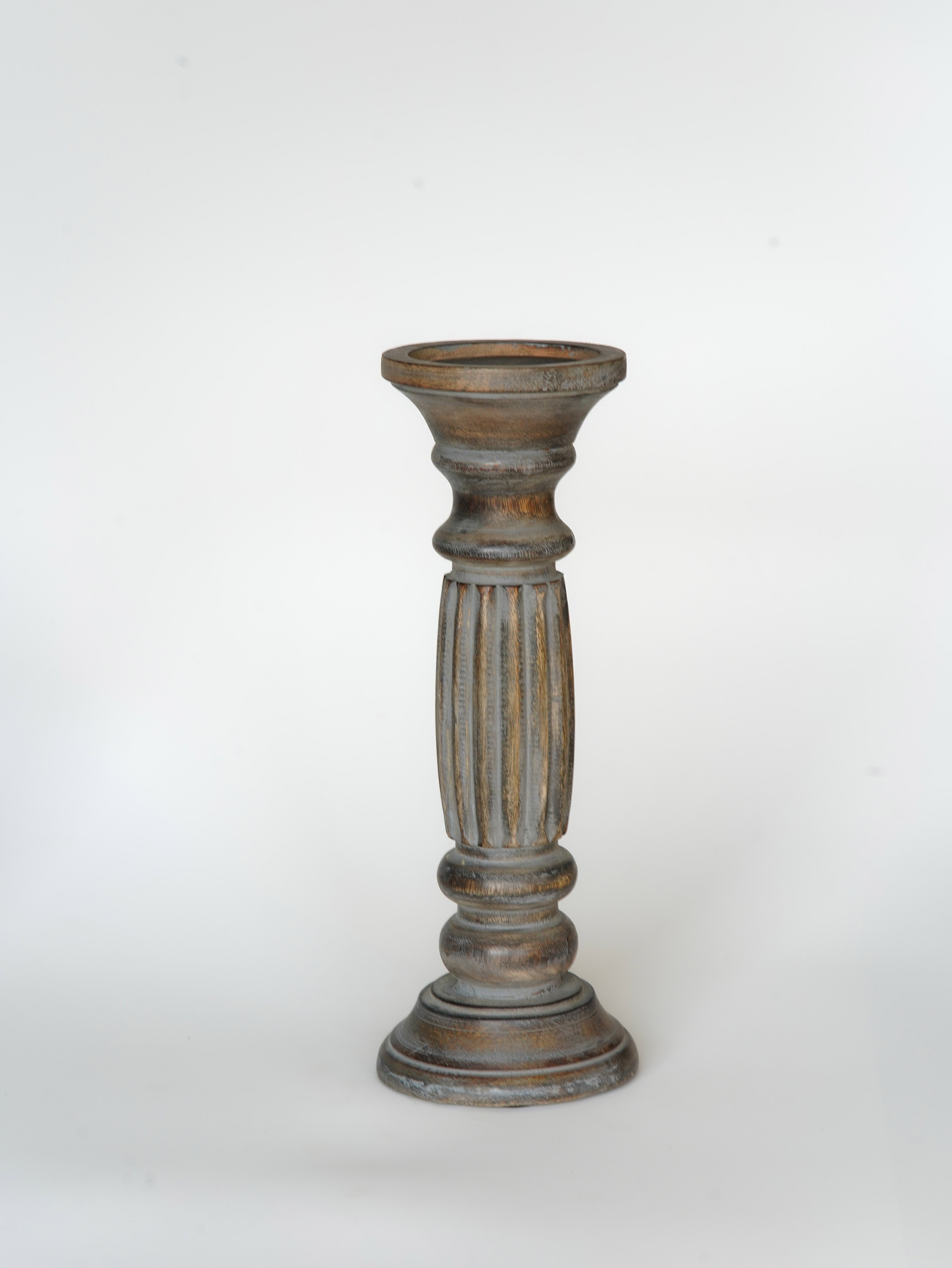 Ionic Pillar Candle Holder - Antique Dusk