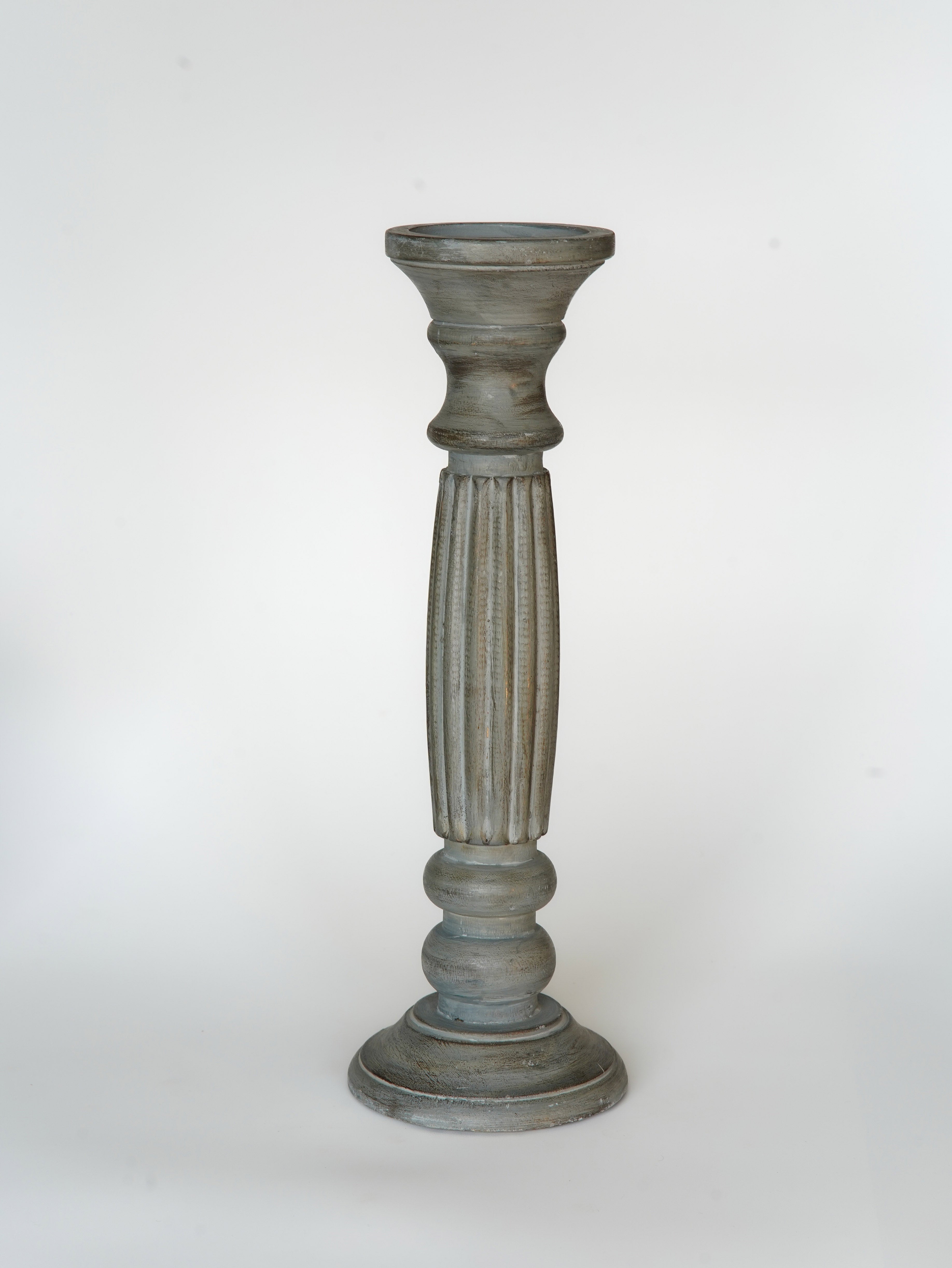 Ionic Pillar Candle Holder - Antique Dusk