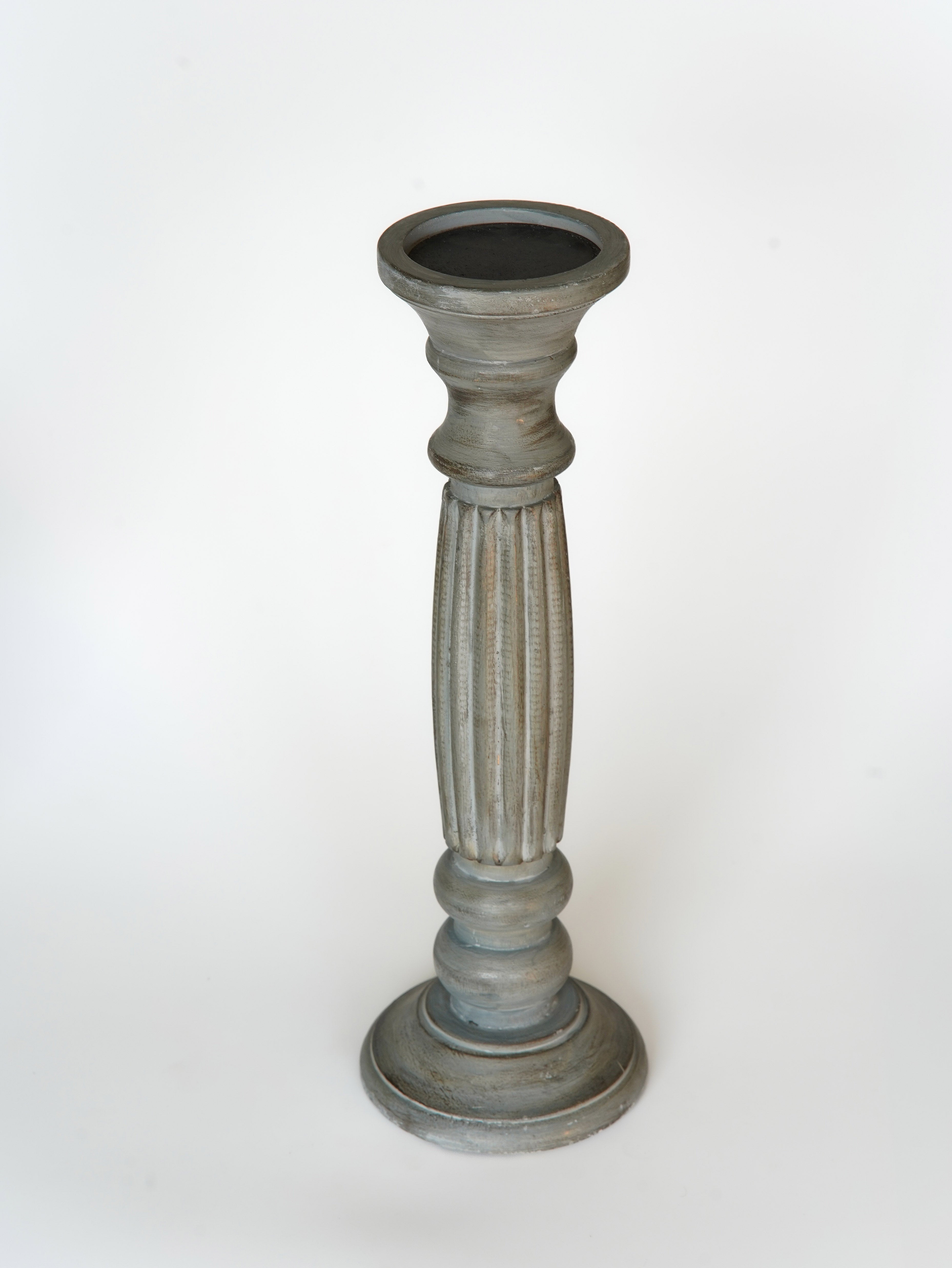 Ionic Pillar Candle Holder - Antique Dusk