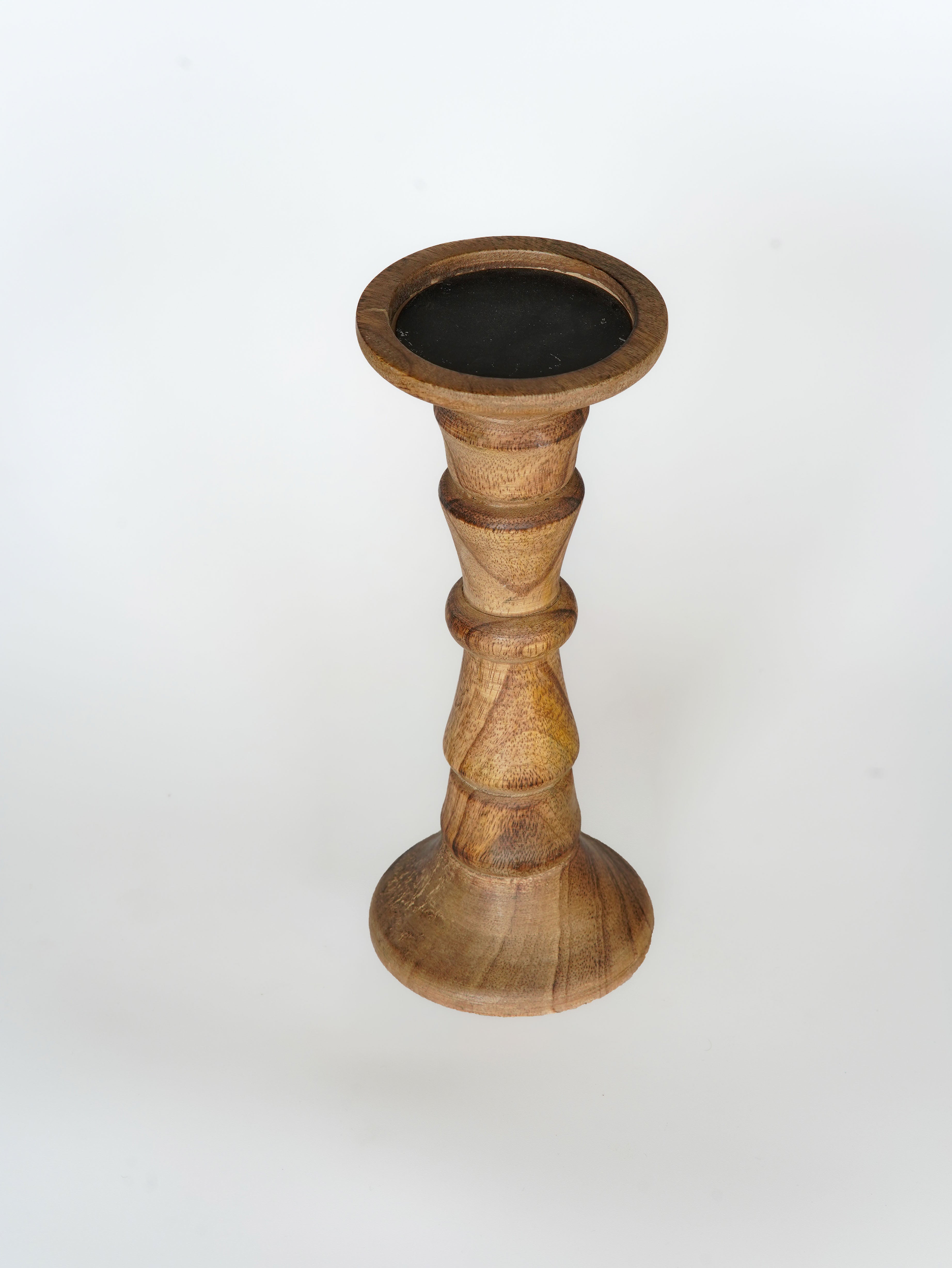 Turnwood Pillar Candle Holder