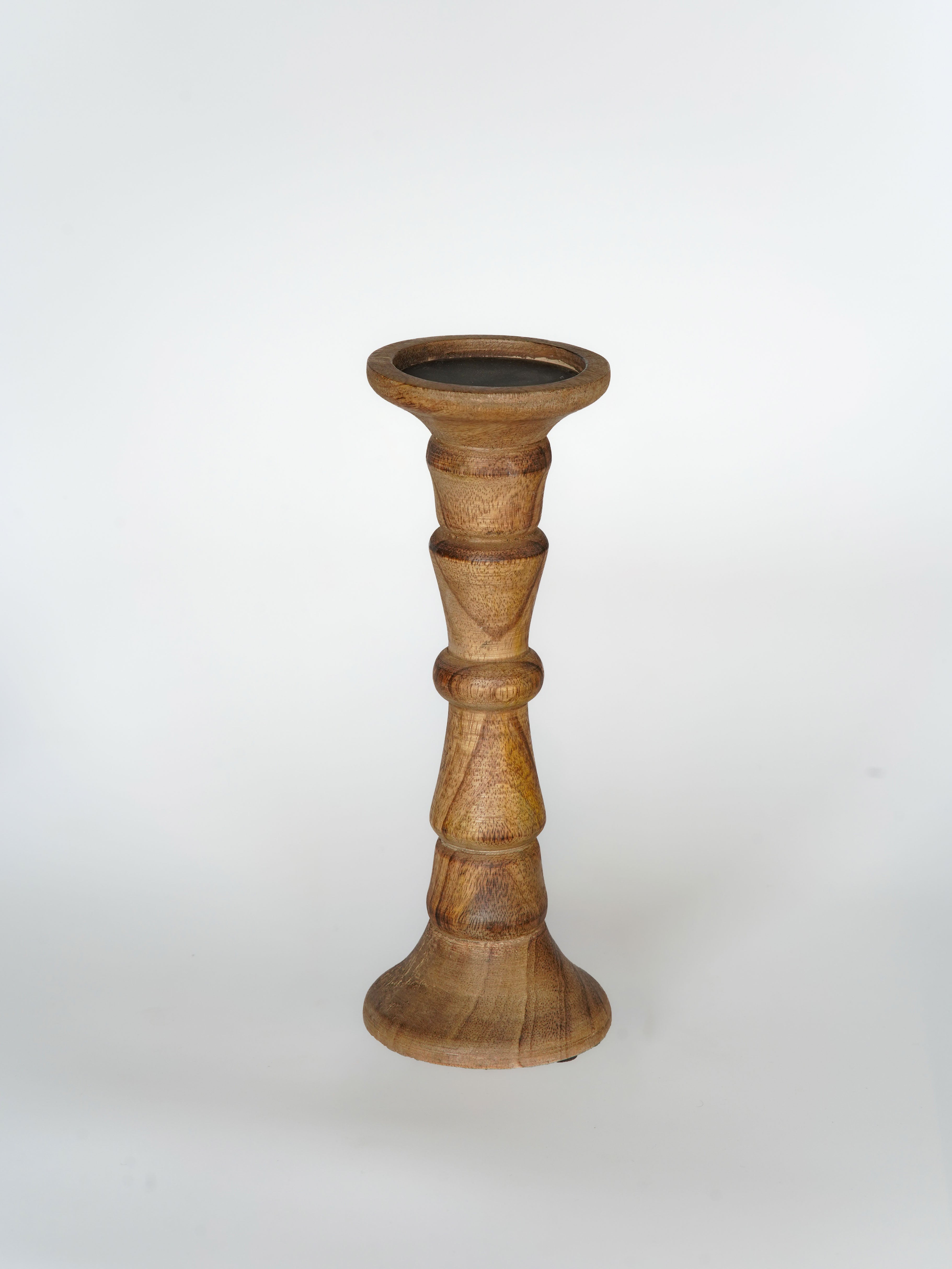 Turnwood Pillar Candle Holder