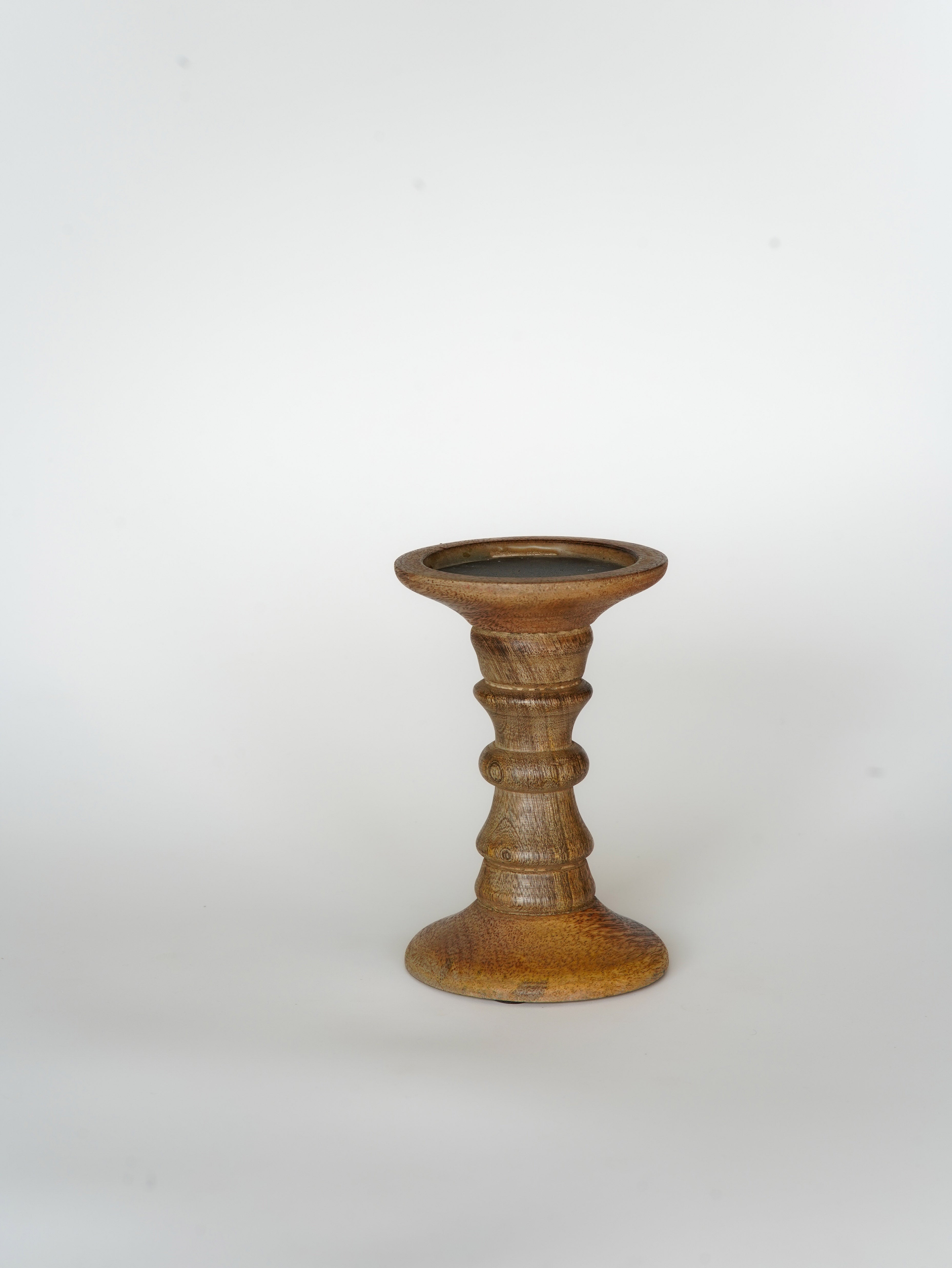 Turnwood Pillar Candle Holder