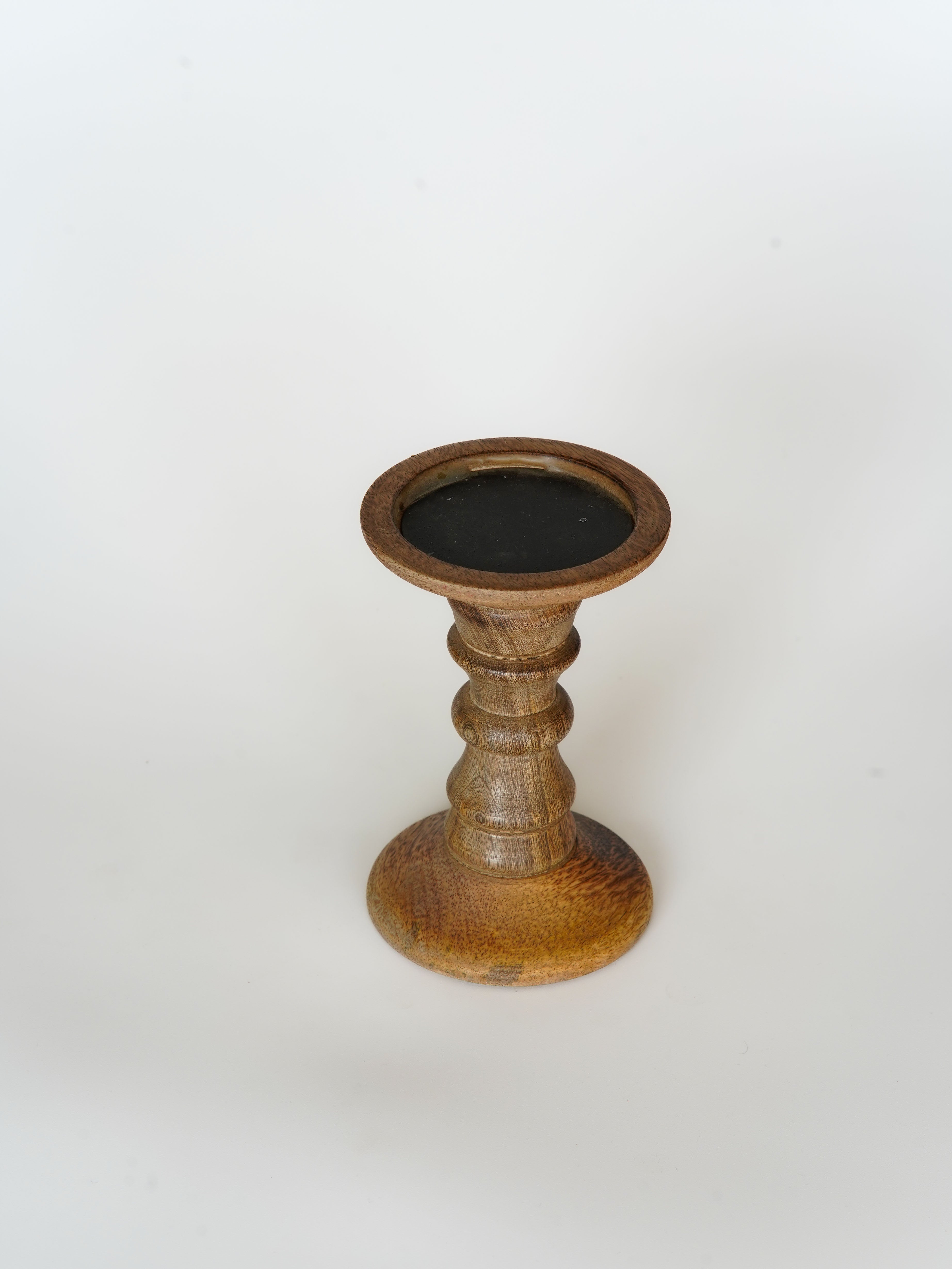 Turnwood Pillar Candle Holder