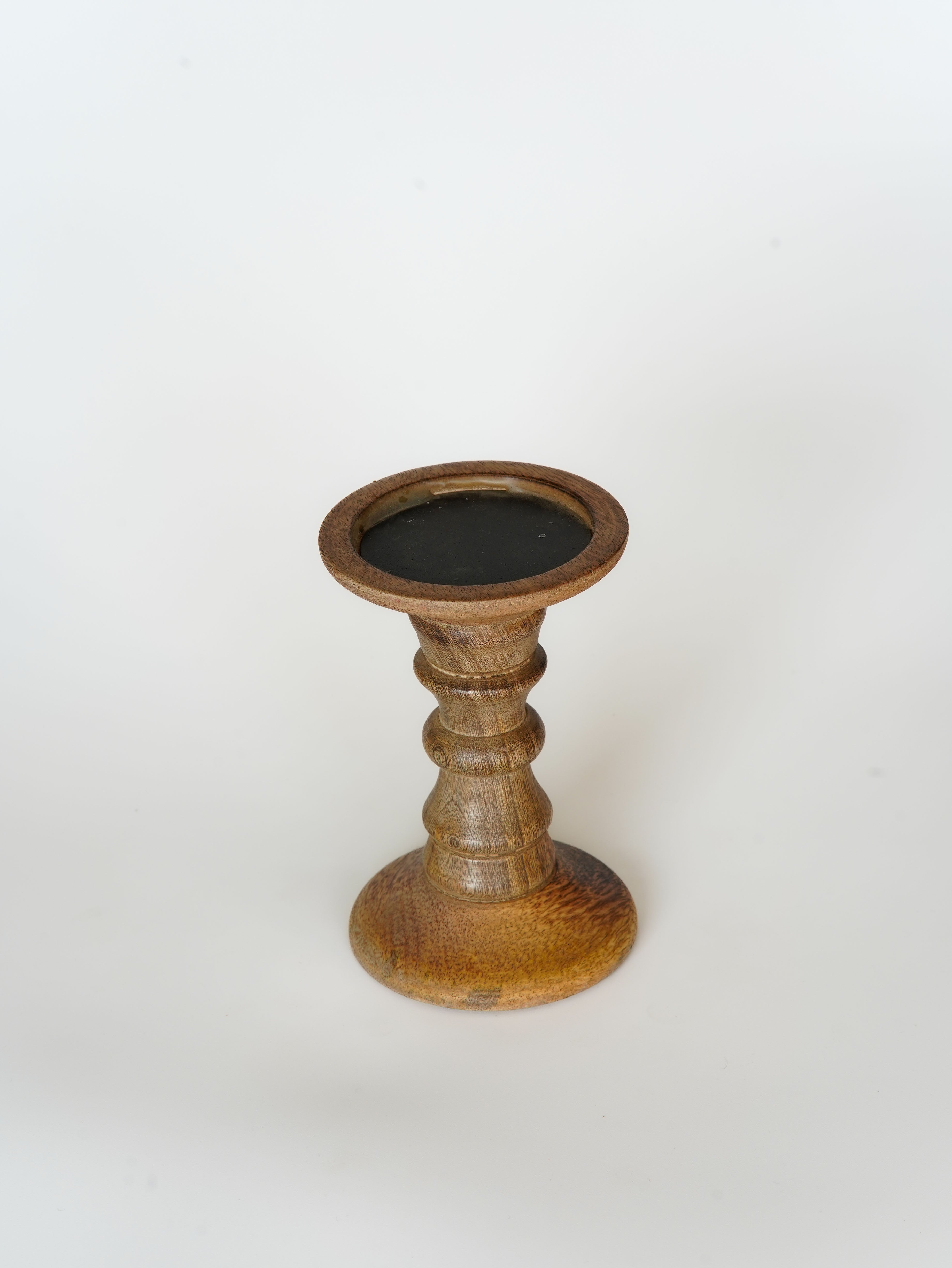 Turnwood Pillar Candle Holder