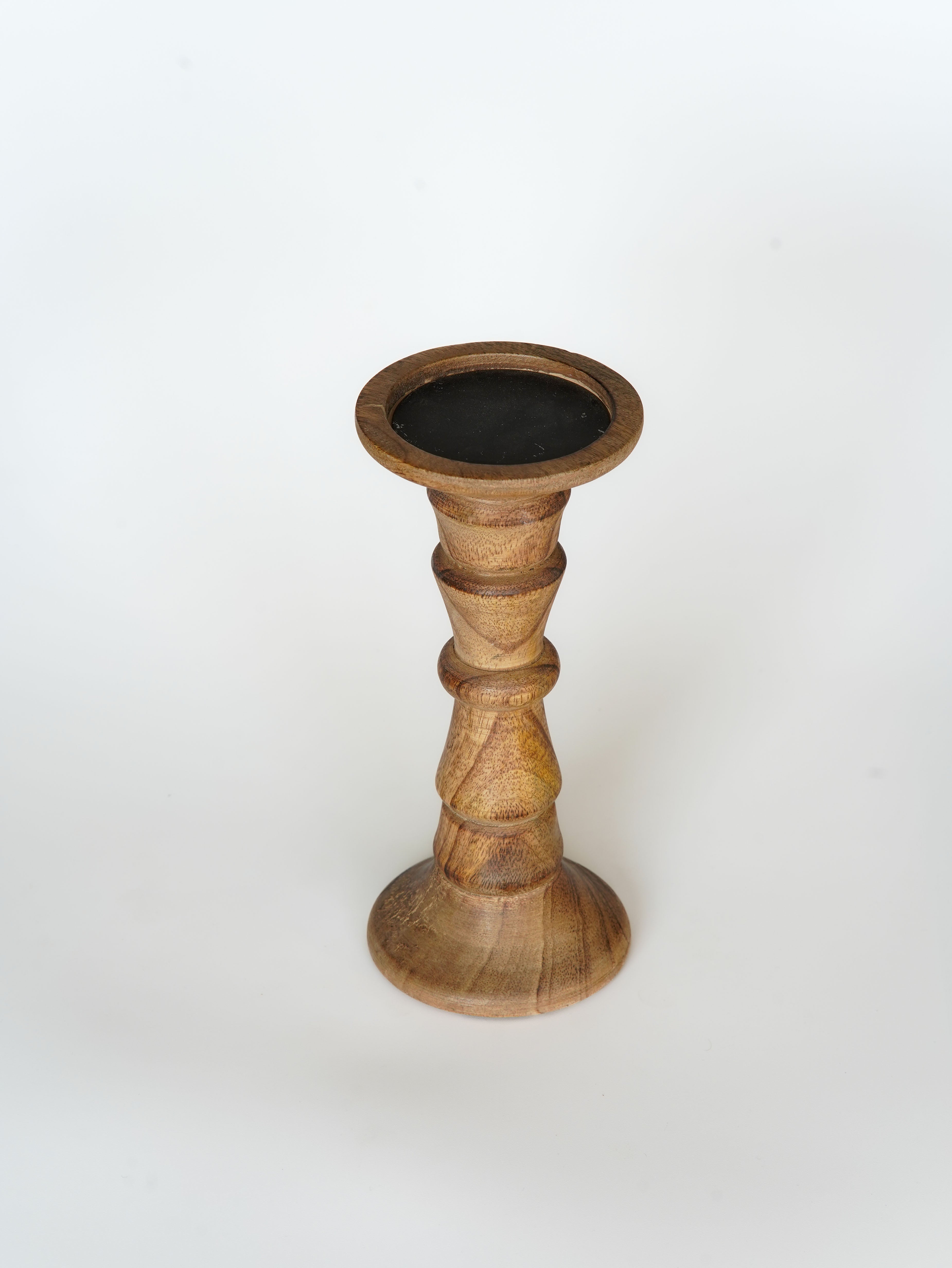Turnwood Pillar Candle Holder