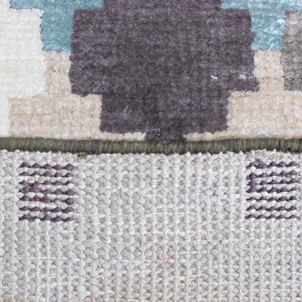 Aagam Hand Knotted Viscose Area Rug - BBH HOMES LLC