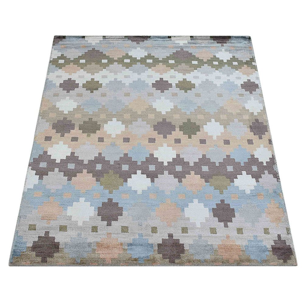 Aagam Hand Knotted Viscose Area Rug - BBH HOMES LLC
