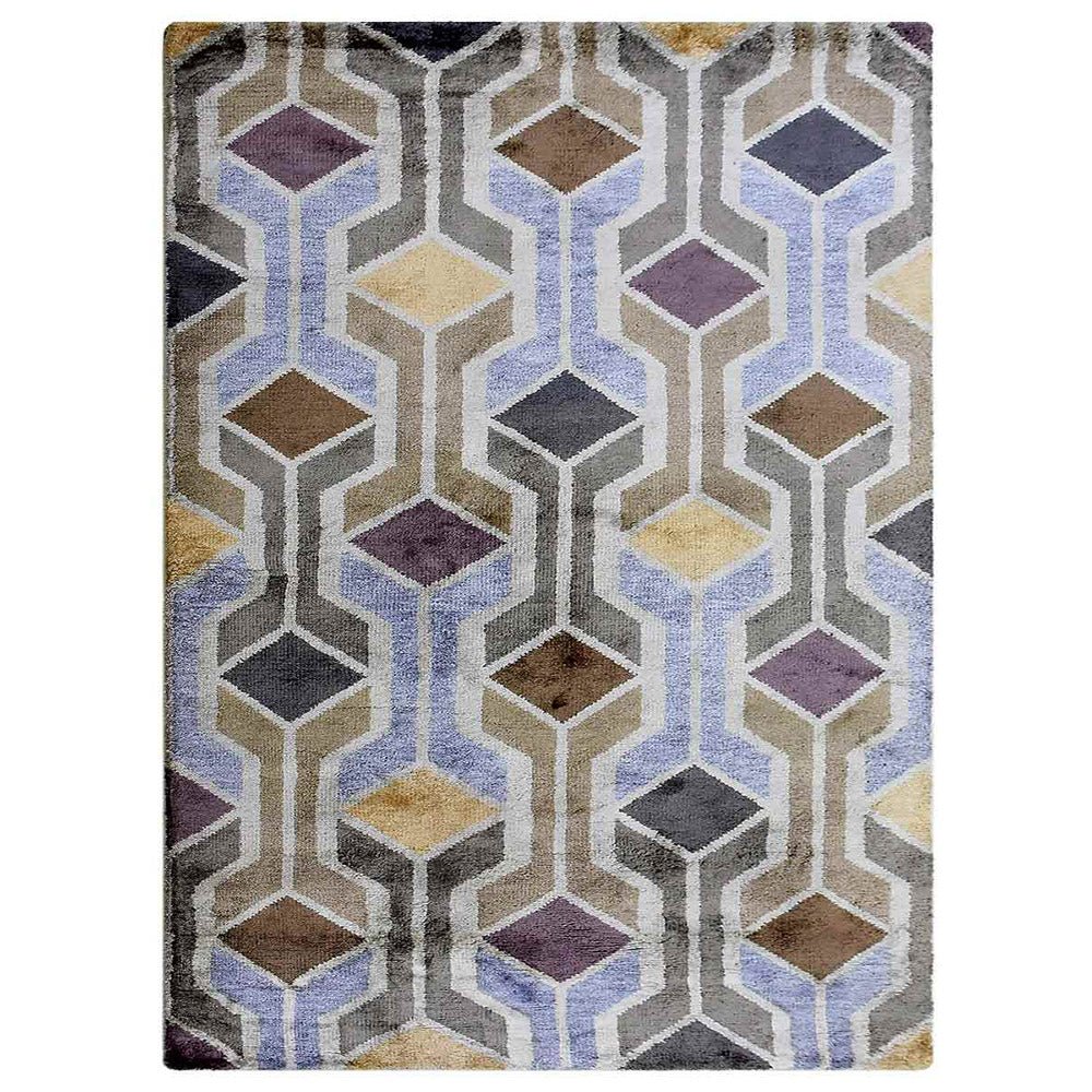 Aalen Hand Knotted Viscose Area Rug - BBH HOMES LLC