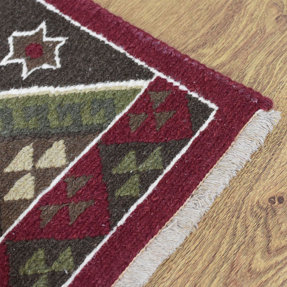 Aarohan Hand Knotted Sumak Wool Rug - BBH HOMES LLC
