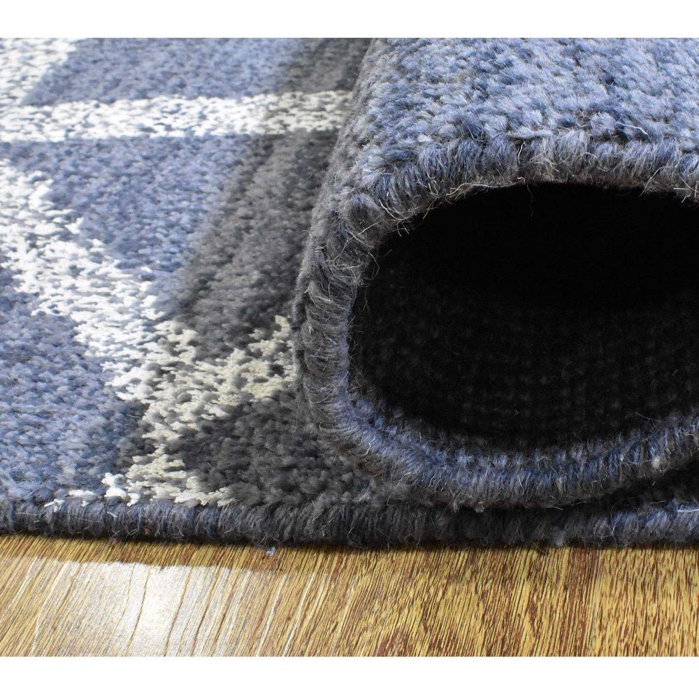 Avanti Hand Knotted Wool Dark Gray Area Rug - BBH HOMES LLC