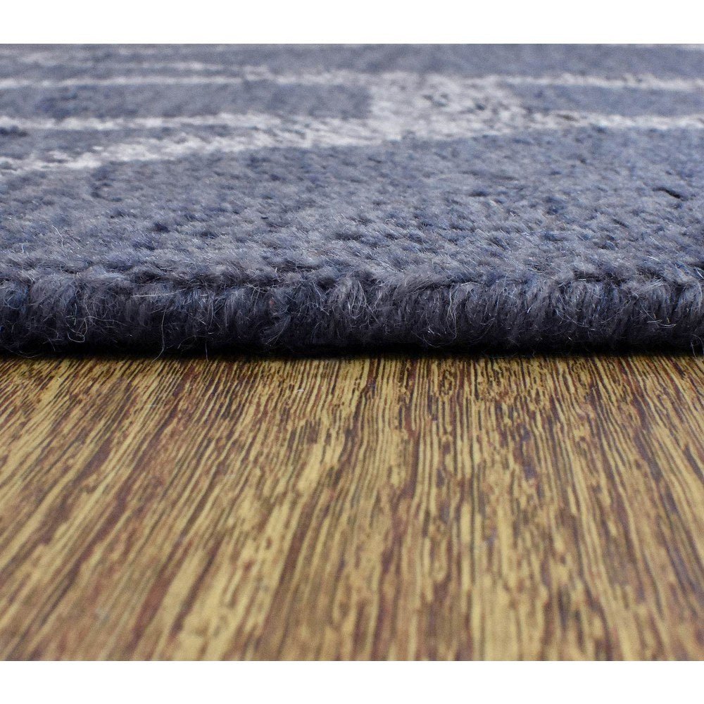 Avanti Hand Knotted Wool Dark Gray Area Rug - BBH HOMES LLC