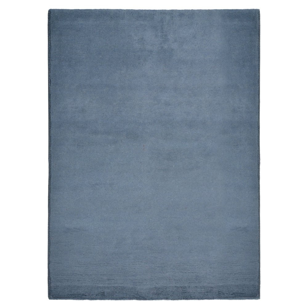 Blue Hand Knotted Tibbati Wool Rug - BBH HOMES LLC