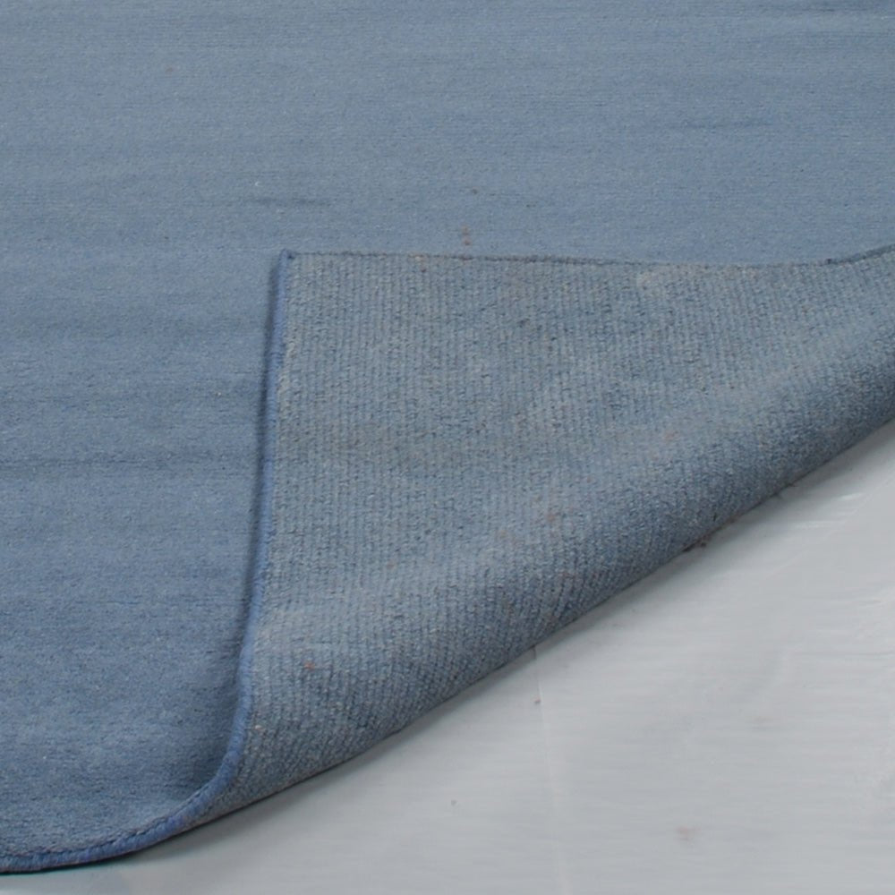 Blue Hand Knotted Tibbati Wool Rug - BBH HOMES LLC