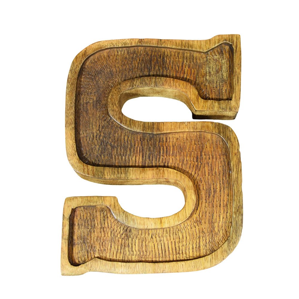 Classic Grain - Finished Mango Wood Alphabet & Number Blocks - BBH HOMES LLC