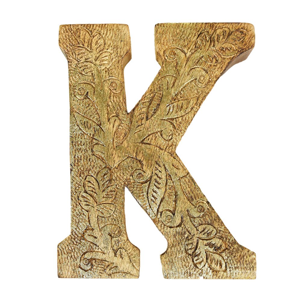 Classic Grain - Finished Mango Wood Alphabet & Number Blocks - BBH HOMES LLC