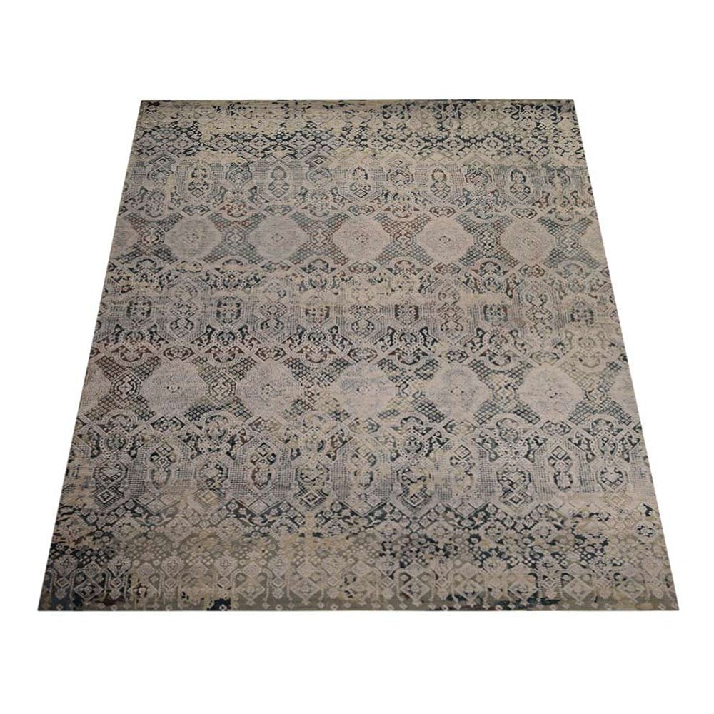 Cuenca Hand Knotted Persian Wool And Viscose Area Rug - BBH HOMES LLC