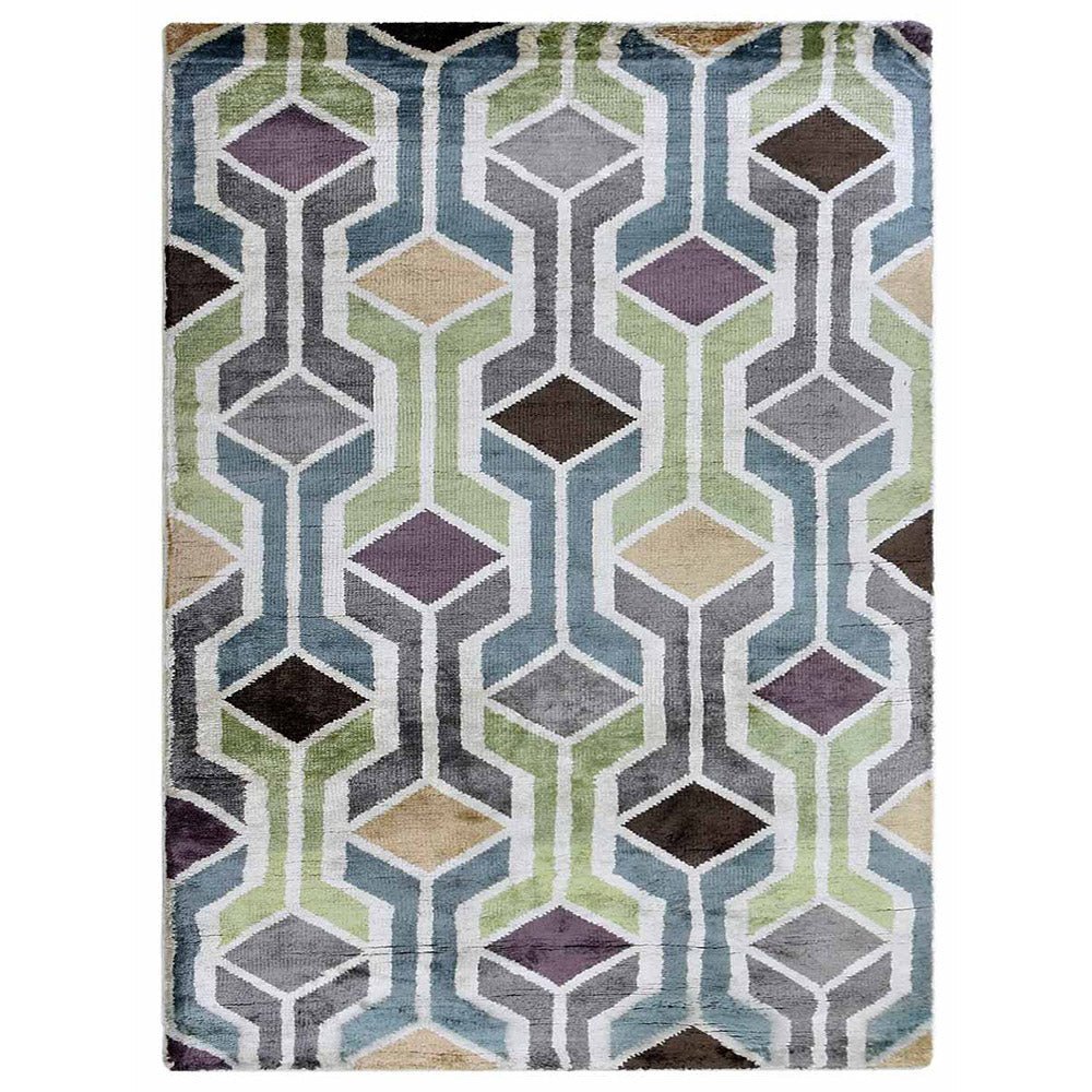 Gubbio Hand Knotted Viscose Area Rug - BBH HOMES LLC