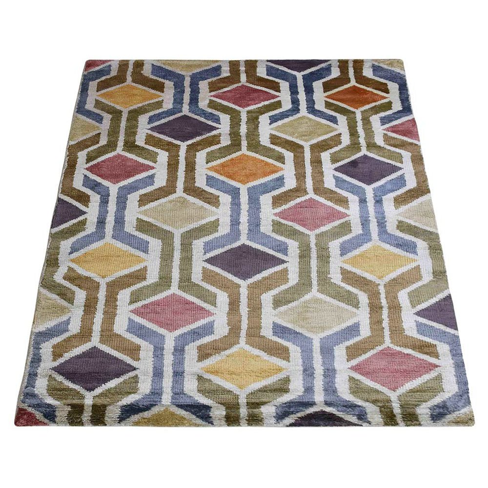 Hiroshima Hand Knotted Viscose Area Rug - BBH HOMES LLC