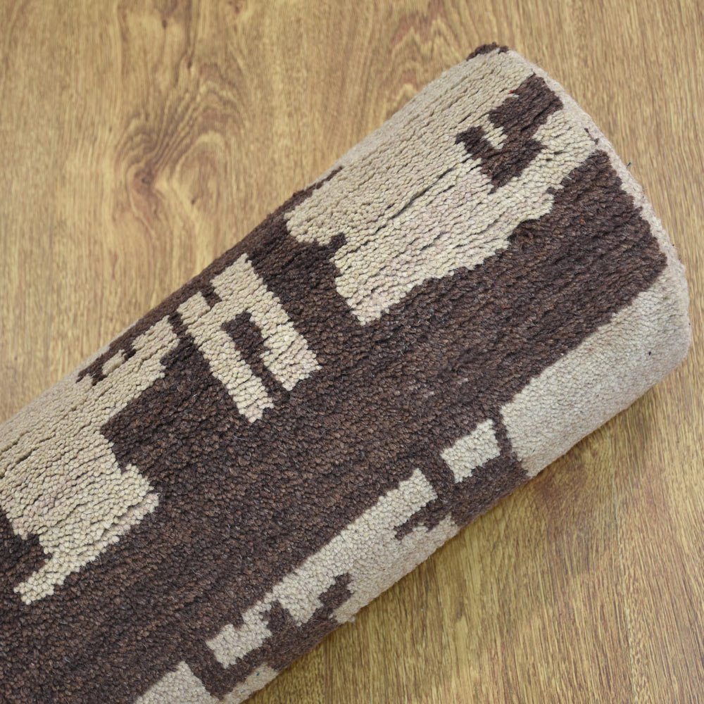 Ian Hand Knotted Wool Beige Area Rug - BBH HOMES LLC