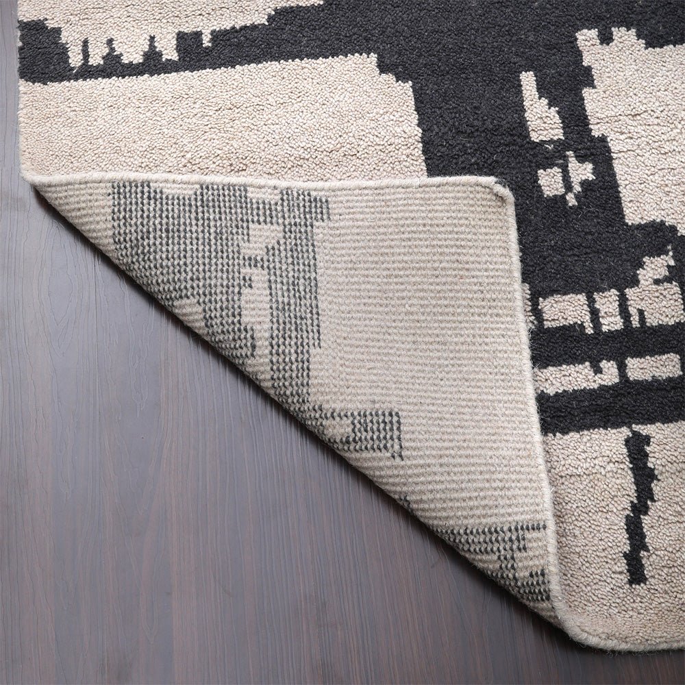 Ian Hand Knotted Wool Charcoal Area Rug - BBH HOMES LLC