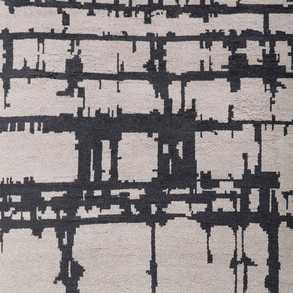 Ian Hand Knotted Wool Charcoal Area Rug - BBH HOMES LLC
