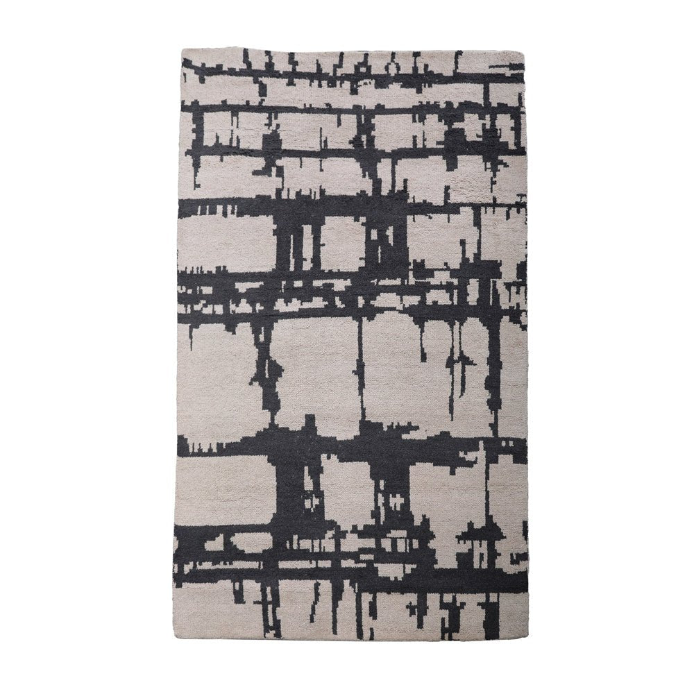 Ian Hand Knotted Wool Charcoal Area Rug - BBH HOMES LLC