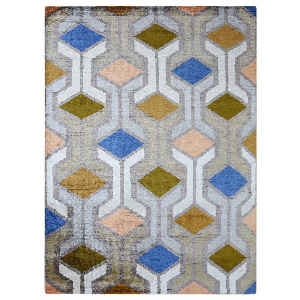 Indus Hand Knotted Viscose Rug - BBH HOMES LLC