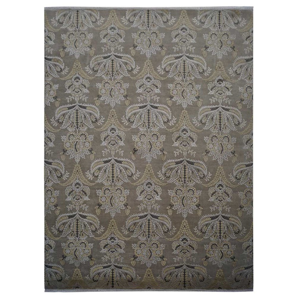 Iruya Hand Knotted Persian Silk And Wool Area Rug - BBH HOMES LLC
