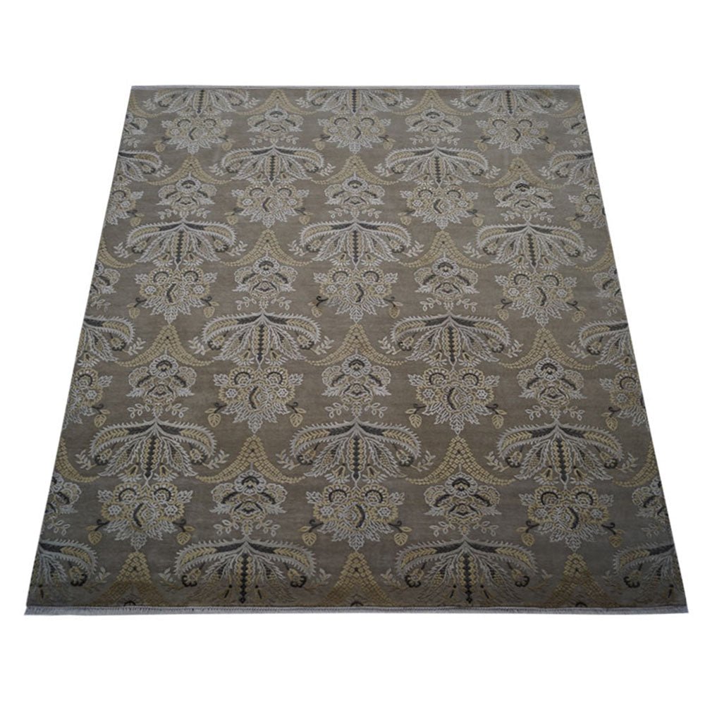 Iruya Hand Knotted Persian Silk And Wool Area Rug - BBH HOMES LLC