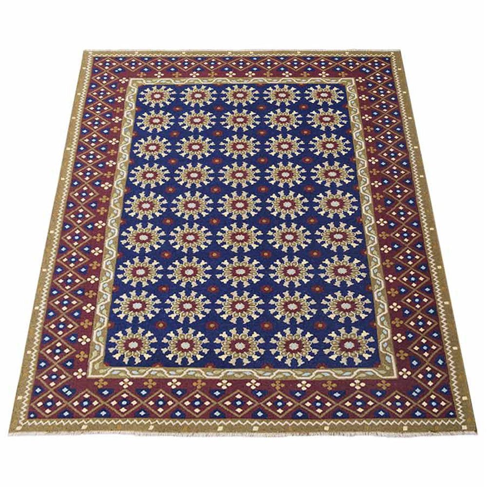 Jaipur Hand Knotted Sumak Wool Area Rug - BBH HOMES LLC