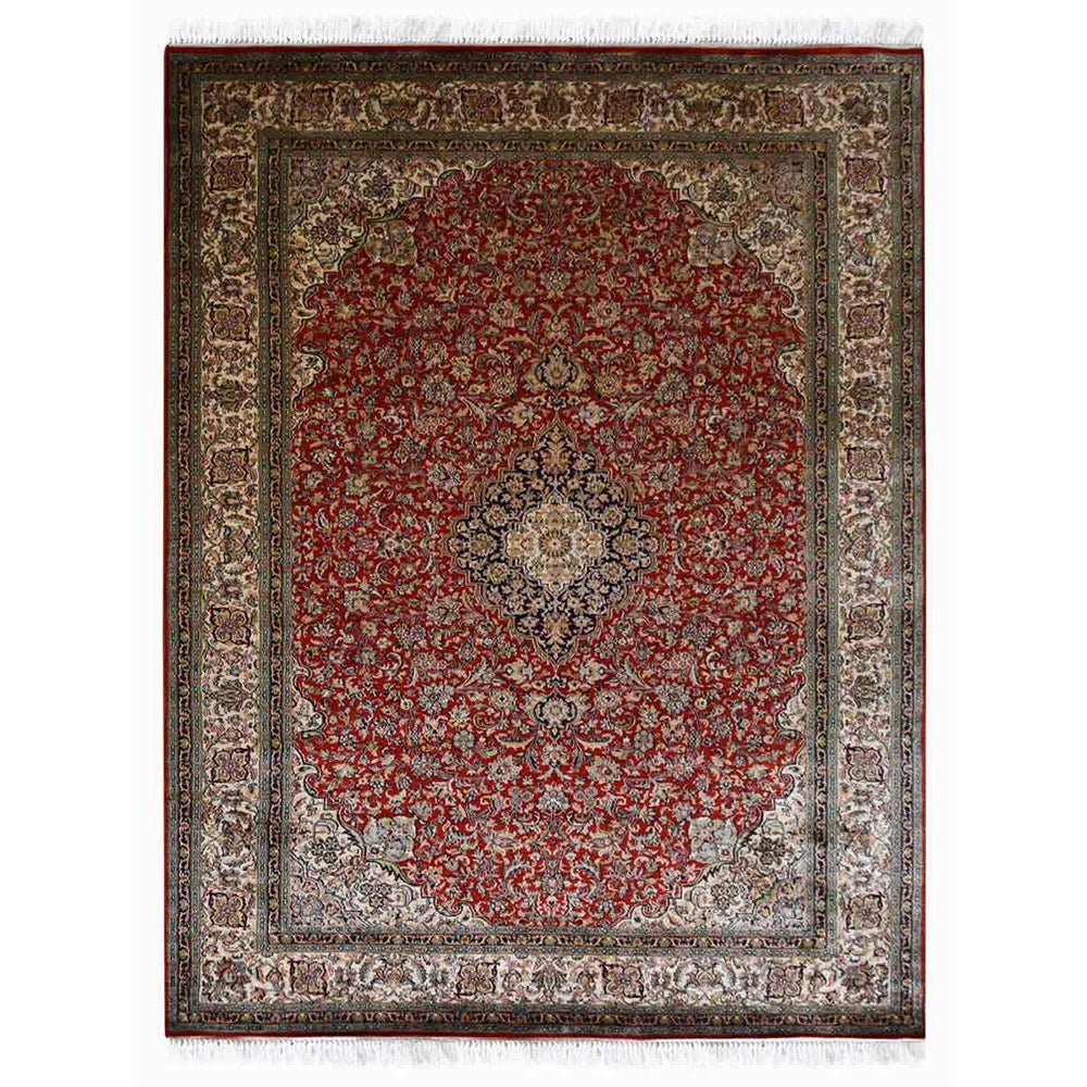Kshitij Hand Knotted Persian Original Silk Area Rug - BBH HOMES LLC