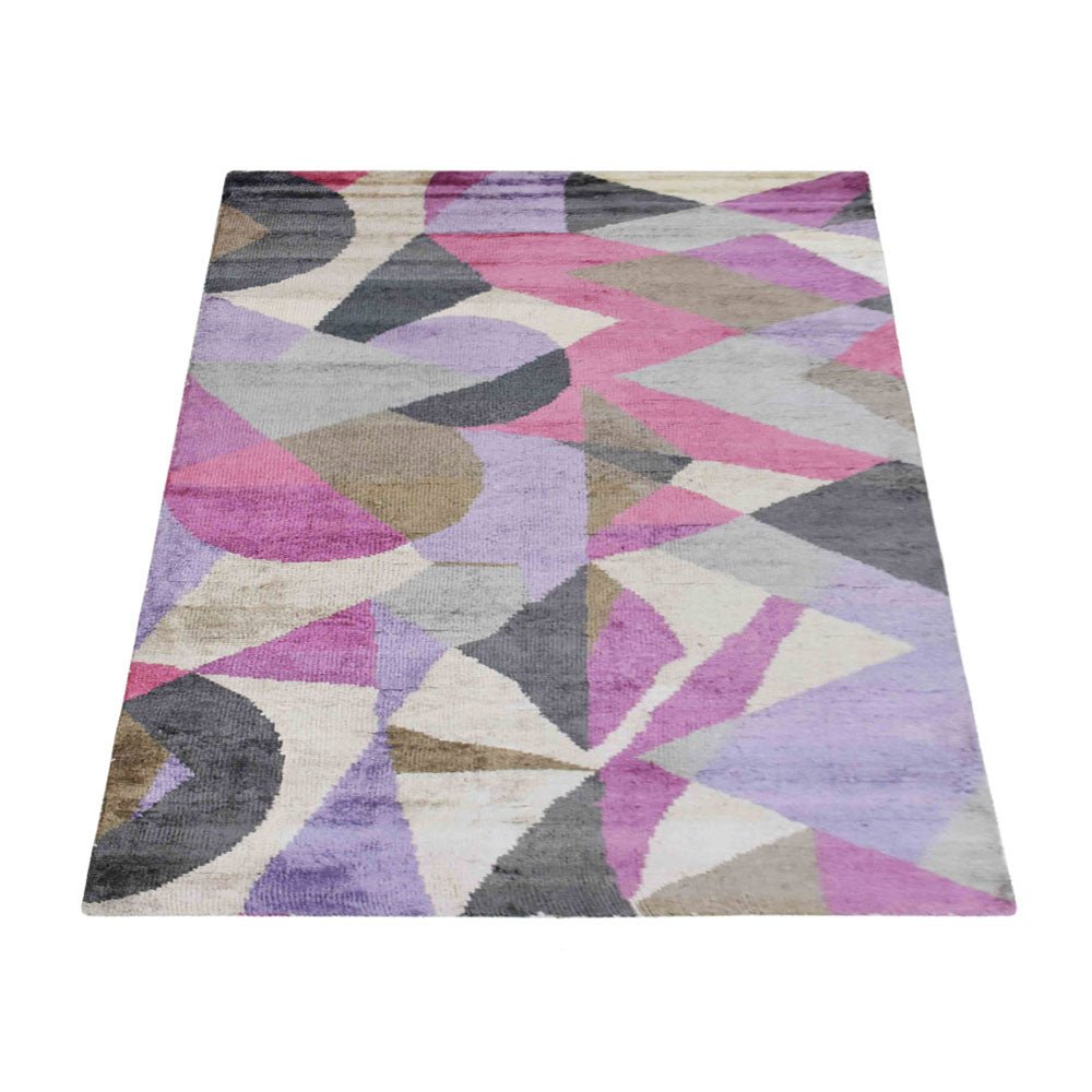 Lav Hand Knotted Viscose Area Rug - BBH HOMES LLC