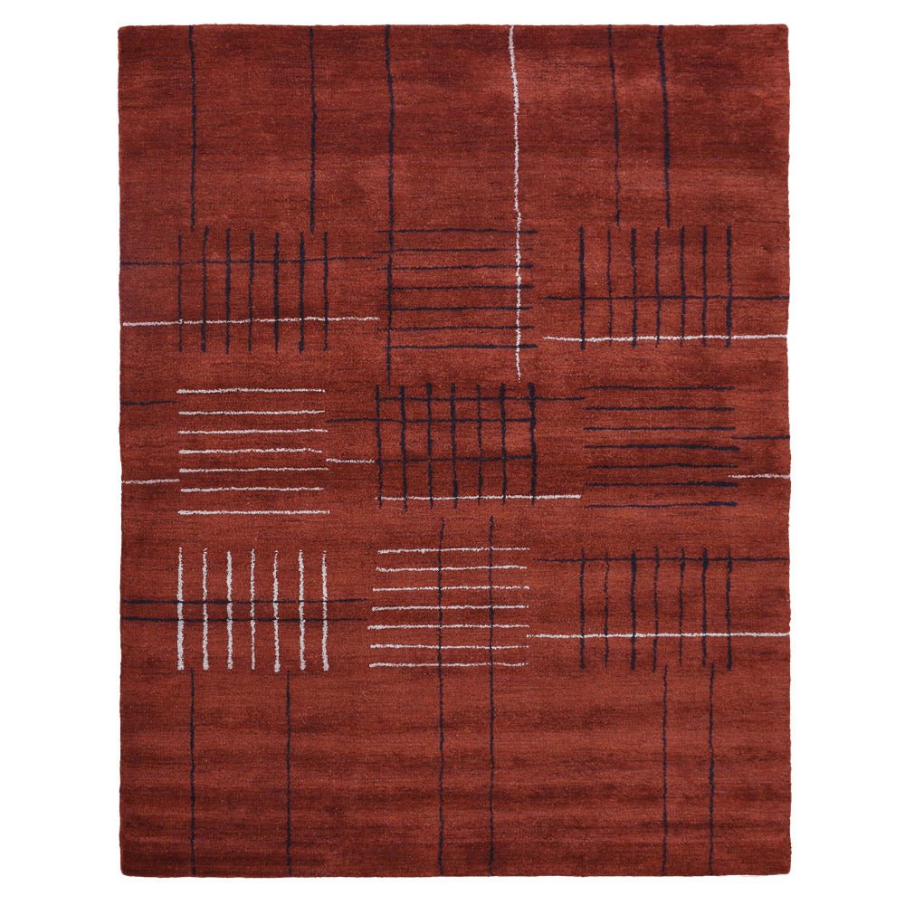 Leura Hand Knotted Loom Silk Mix Area Rug - BBH HOMES LLC