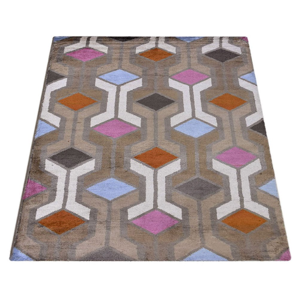 Olympos Hand Knotted Viscose Area Rug - BBH HOMES LLC