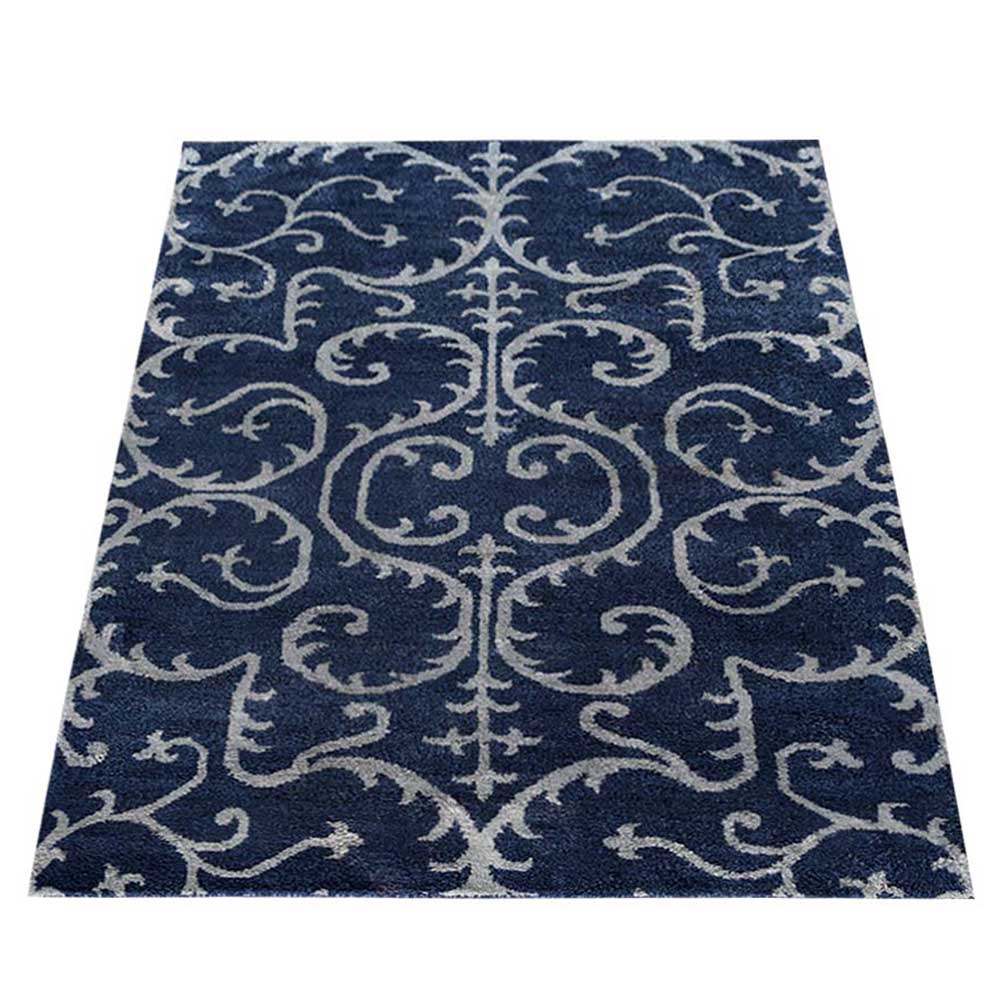 Ora Hand Knotted Silk Blue Rug - BBH HOMES LLC