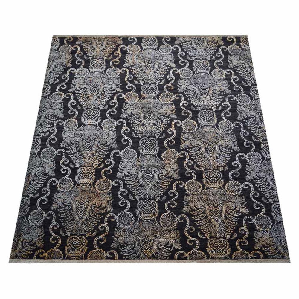 Pompeii Hand Knotted Persian Silk And Wool Area Rug - BBH HOMES LLC