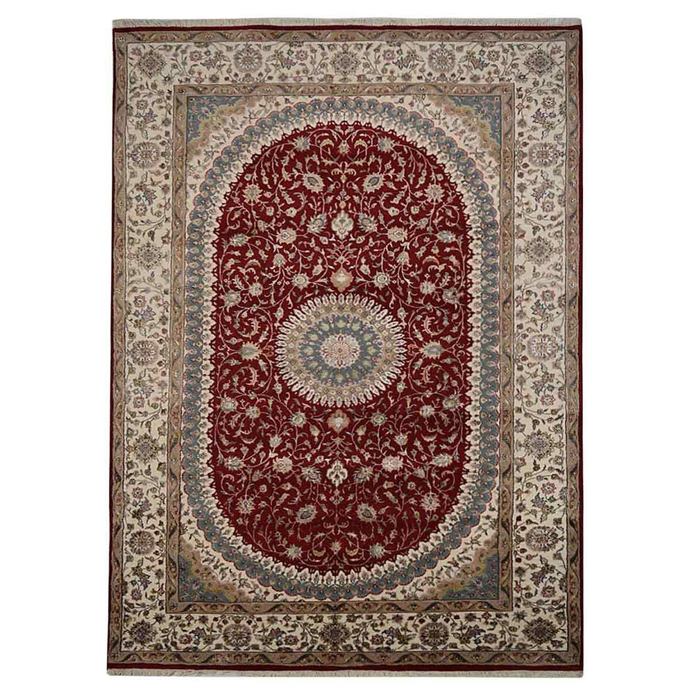 Qingyang Hand Knotted Persian Wool Area Rug - BBH HOMES LLC