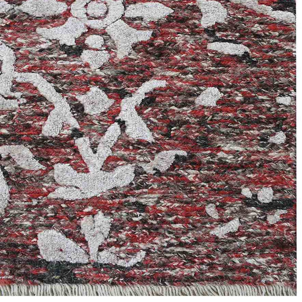Quimper Hand Knotted Sumak Silk And Wool Area Rug - BBH HOMES LLC