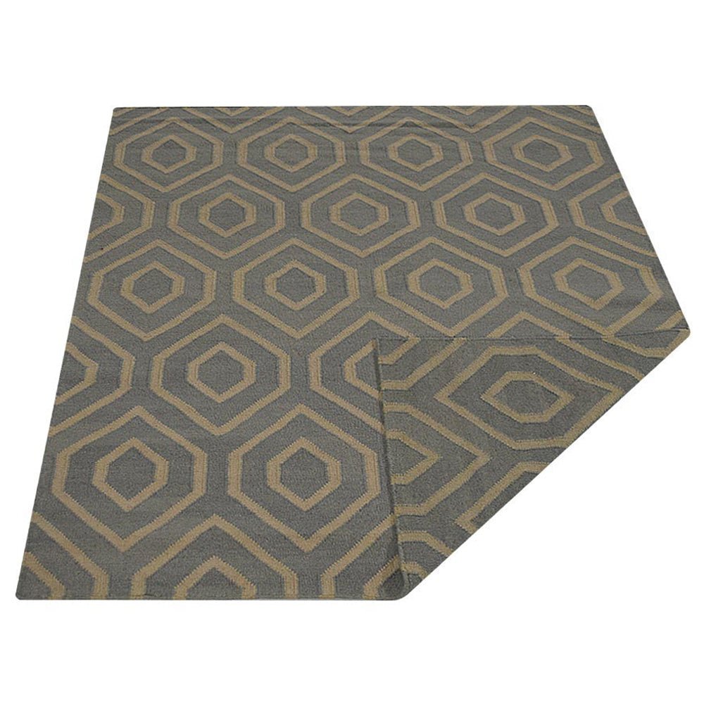 Upernavik Hand Woven Flat Weave Kilim Wool Area Rug - BBH HOMES LLC